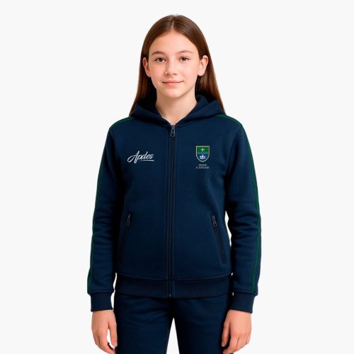 Buzo con cierre y capucha 