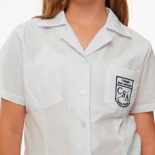Camisa perlita manga corta 